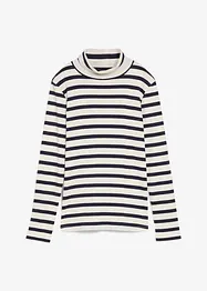 Topp med rullekrage av 100% bomull, bonprix