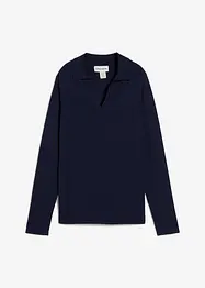 Poloskjorte i lett viskose, bonprix