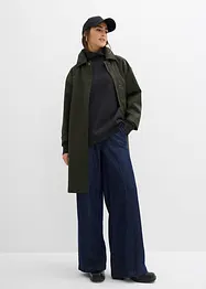 Topp i scuba-materiale med ståkrage, bonprix