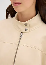 Jakke i imitert semsket skinn, bonprix