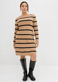 Strikket kjole i figurnær modell, bonprix