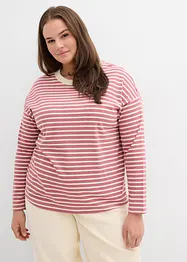 Langermet topp i formstabil bomull, bonprix