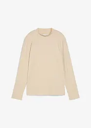 Langermet topp med resirkulert polyamid og ståkrage, bonprix