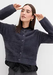 Cardigan i fjærgarn i viskosemiks, bonprix