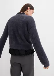 Cardigan i fjærgarn i viskosemiks, bonprix