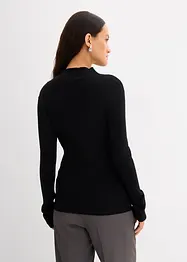 Topp i ribbet viskosemiks, bonprix