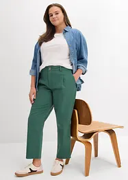 Barrel bukse i twill, bonprix