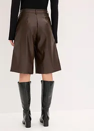 Bermudashorts i imitert skinn, bonprix