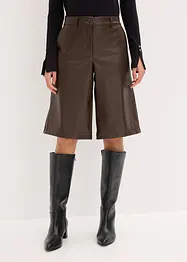 Bermudashorts i imitert skinn, bonprix