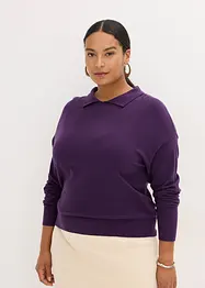 Finstrikket genser med viskose, bonprix