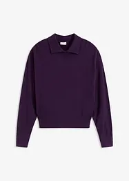 Finstrikket genser med viskose, bonprix