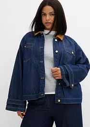 Jeansjakke med cordkrage, bonprix