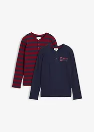 Bestefartrøye i 100% økologisk bomull (2-pack), bonprix