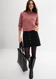 Cardigan med hette, bonprix