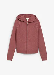 Cardigan med hette, bonprix