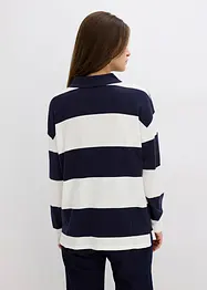 Oversized genser med krage, bonprix