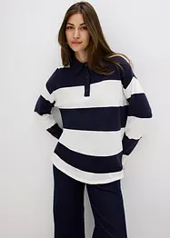 Oversized genser med krage, bonprix