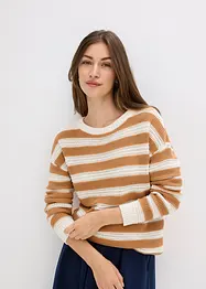 Oversized genser i 100% bomull, bonprix