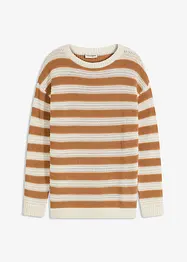 Oversized genser i 100% bomull, bonprix