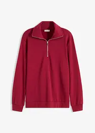 Oversized sweatshirt med glidelås, bonprix