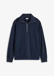 Oversized sweatshirt med glidelås, bonprix