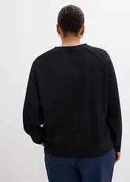 Langermet topp i behagelig Punto di Roma-materiale, bonprix