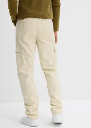 Relaxed Fit-cargobukse i bomullskanvas, Straight, bonprix