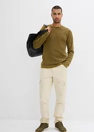 Genser i vasket stil, Slim Fit, bonprix