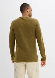 Genser i vasket stil, Slim Fit, bonprix