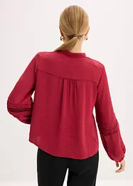 Oversized bluse med pynt, bonprix