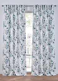 Gardin med bladtrykk (1-pack), bonprix