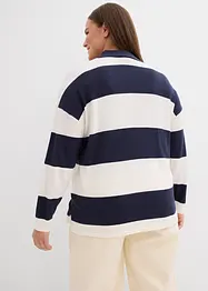 Oversized genser med krage, bonprix