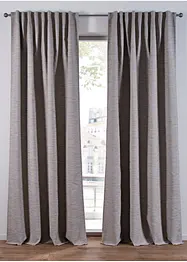 Mørkleggingsgardin med vevet struktur (1-pack), bonprix