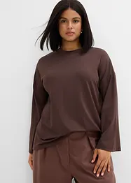 Lang topp i lett materiale, bonprix