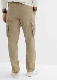 Regular Fit cargobukse i ren bomull, Straight, bonprix