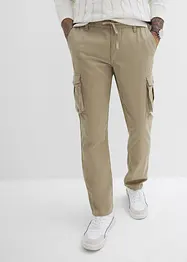 Regular Fit cargobukse i ren bomull, Straight, bonprix