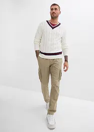 Regular Fit cargobukse i ren bomull, Straight, bonprix