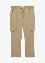 Regular Fit cargobukse i ren bomull, Straight, bonprix