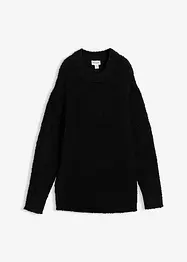 Oversized genser i fluffy garn, bonprix