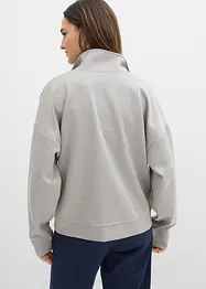 Jakke i scuba-materiale med glidelås, bonprix