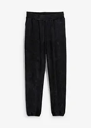 Sweatbukse i vasket look av 100% økologsik bomull, Loose Fit, bonprix