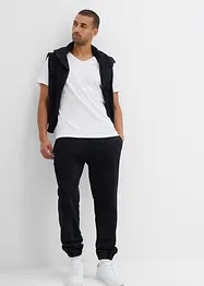 Sweatbukse i vasket look av 100% økologsik bomull, Loose Fit, bonprix