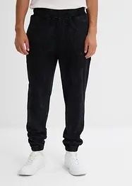 Sweatbukse i vasket look av 100% økologsik bomull, Loose Fit, bonprix