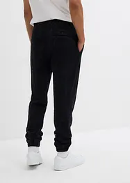 Sweatbukse i vasket look av 100% økologsik bomull, Loose Fit, bonprix