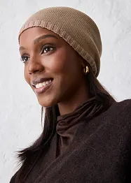 Finstrikket lue med merinoull, bonprix