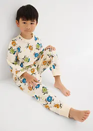 2 pyjamaser i 100% økologisk bomull (4-delt sett), bonprix