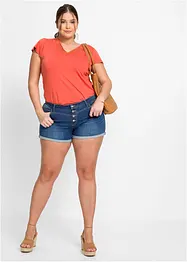Denimshorts Mid Waist, bonprix