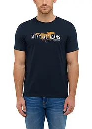 T-skjorte "Austin" i 100% økologisk bomull fra Mustang, Mustang Jeans
