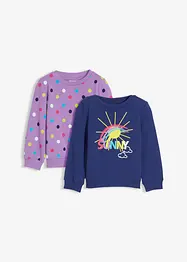 Sweatshirt i 100% økologisk bomull (2-pack), bonprix