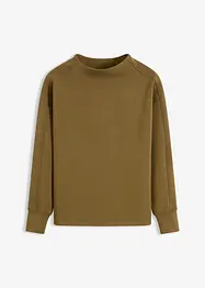 Oversized sweatshirt av mykt scubamateriale, bonprix